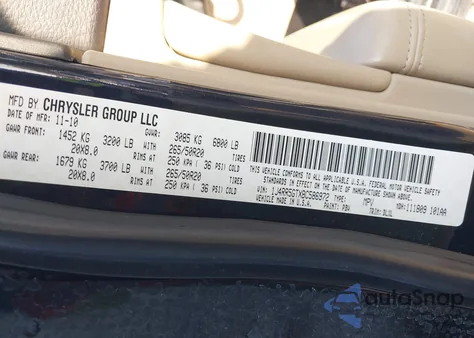 2011 Jeep Grand Cherokee Limited z USA, uszkodzony, nr VIN 1J4RR5GTXBC586972